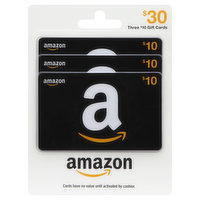 Amazon Gift Cards, $30 - 3 Each 