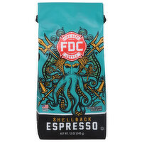 Fire Dept. Coffee Coffee, Ground, Medium Grind, Shellback Espresso - 12 Ounce 