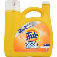 Tide Detergent, Odor Rescue, Fresh Linen, 2-in-1 - 115 Fluid ounce 