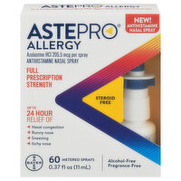 Astepro Nasal Spray, Antihistamine, Full Prescription Strength, Allergy - 0.37 Fluid ounce 