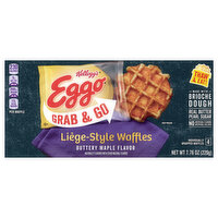 Eggo Waffles, Buttery Maple Flavor, Liege-Style - 4 Each 