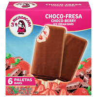 Helados Mexico Ice Cream Bars, Choco-Berry - 6 Each 