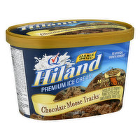 Hiland Ice Cream, Premium, Chocolate Moose Tracks