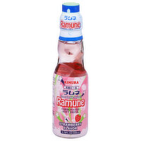 Kimura Soft Drink, Strawberry Flavor, Carbonated, Ramune