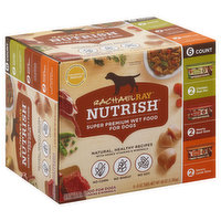 Rachael Ray Nutrish Food for Dogs, Super Premium, Wet, Variety Pack - 6 Each