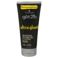 Schwarzkopf Styling Gel, Invicible, Ultra Glued - 6 Ounce 