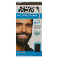 Just For Men Mustache & Beard Color, Real Black M-55