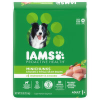 IAMS Dog Food, Super Premium, Minichunks, Chicken & Whole Grain Recipe, Adult 1+ - 30 Pound 