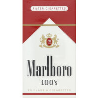 Marlboro Filter Cigarettes, 100's, Flip-Top Box - 20 Each 