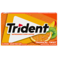 Trident Gum, Sugar Free, Tropical Twist