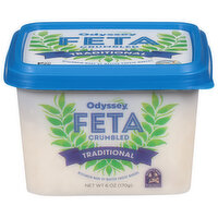 Odyssey Cheese, Feta, Traditional, Crumbled - 6 Ounce 