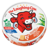 The Laughing Cow Spreadable Cheese Wedges, Creamy Asiago Variety - 8 Each 