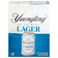 Yuengling Beer, Light, Lager, 12 Pack