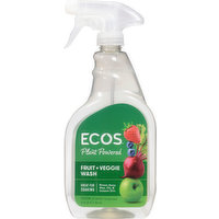 Ecos Wash, Fruit + Veggie, Plant Powered - 22 Fluid ounce 