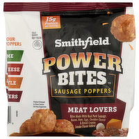 Smithfield Sausage Poppers, Meat Lovers - 12 Ounce 