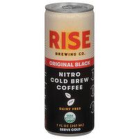 Rise Brewing Co. Nitro Cold Brew Coffee, Dairy Free, Original Black - 7 Fluid ounce 