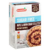 Brookshire's Maple & Brown Sugar Instant Oatmeal, Sugar Free