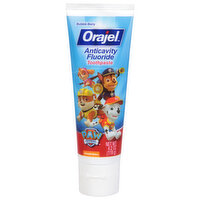 Orajel Toothpaste, Anticavity, Fluoride, Paw Patrol, Natural Fruity Bubble, Stage 3 - 4.2 Ounce 