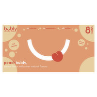 Bubly Sparkling Water, Peach - 8 Each 