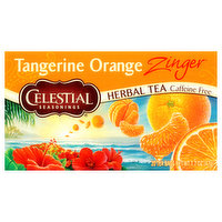 Celestial Seasonings Tangerine Orange Zinger Caffeine Free Herbal Tea Bags - 1.7 Ounce 