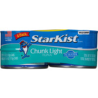 StarKist Tuna in Water, Chunk Light, 4 Pack - 4 Each 