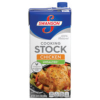 Swanson Cooking Stock, Chicken, Unsalted - 32 Ounce 