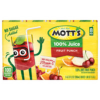 Mott's 100% Juice, Fruit Punch, 8 Pack - 8 Each 