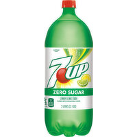 7-UP Soda, Zero Sugar, Lemon Lime - 2 Litre 