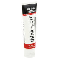 Thinksport Sunscreen, Water Resistant, SPF 50+