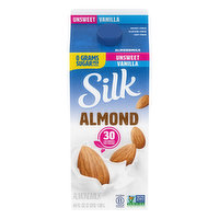 Silk Almondmilk, Vanilla, Unsweet - 64 Fluid ounce 