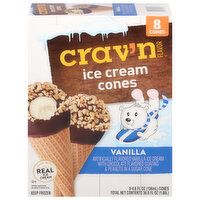 Crav'n Flavor Ice Cream Cones, Vanilla