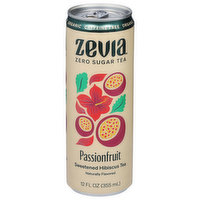 Zevia Hibiscus Tea, Organic, Sweetened, Passionfruit - 12 Fluid ounce 