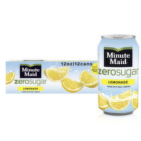 Minute Maid Minute Maid  Zero  Sugar Lemonade, 12 fl oz, 12 Ct - 12 Each 