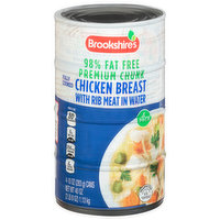 Brookshire's Chicken Breast with Rib Meat in Water, 98% Fat Free, Premium Chunk, 4 Pack - 4 Each 