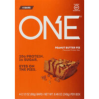 ONE Protein Bar, Peanut Butter Pie - 4 Each 