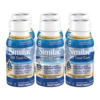 Similac Infant Formula with Iron, Milk-Based, Ready to Feed - 6 Each
