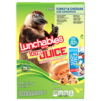 Lunchables Lunch Combinations with 100% Juice Turkey & Cheddar Sub Sandwich - 1 Each 