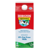 Horizon Organic Milk, Fat-Free, Organic, 0% Milkfat - 0.5 Gallon 