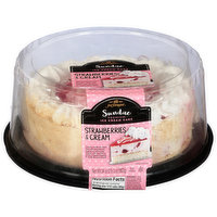 Jon Donaire Ice Cream Cake, Premium, Sundae, Strawberries & Cream - 34 Ounce 