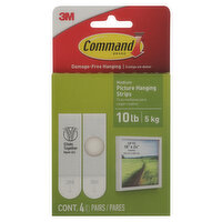 Command Picture Hanging Strips, Medium - 4 Each 