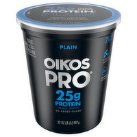 Oikos Pro Yogurt, Plain, Cultured, Ultra-Filtered Milk - 32 Ounce 