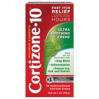 Cortizone-10 Anti-Itch Creme, Ultra Soothing Creme, Maximum Strength - 1 Ounce 