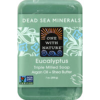 One with Nature Soap, Triple Milled, Eucalyptus - 7 Ounce 