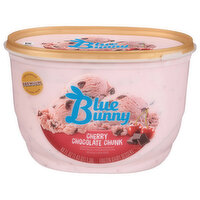 Blue Bunny Frozen Dairy Dessert, Cherry Chocolate Chunk, Premium - 46 Fluid ounce 