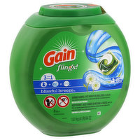 Gain Detergent, 3 in 1, Blissful Breeze, Pacs Capsules