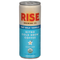 Rise Brewing Co. Nitro Cold Brew Coffee, Dairy Free, Oat Milk Vanilla - 7 Fluid ounce 