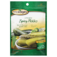 Mrs. Wages Pickle Mix, Quick Process, Spicy, Medium - 6.5 Ounce