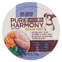 Pure Harmony Dog Food, Grain Free, Chicken Recipe with Sweet Potatoes Cuts in Gravy, Super Premium - 3.5 Ounce 