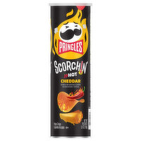 Pringles Potato Crisps, Cheddar, Hot - 5.5 Ounce 