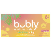 Bubly Sparkling Water, Bellini Bliss - 8 Each 